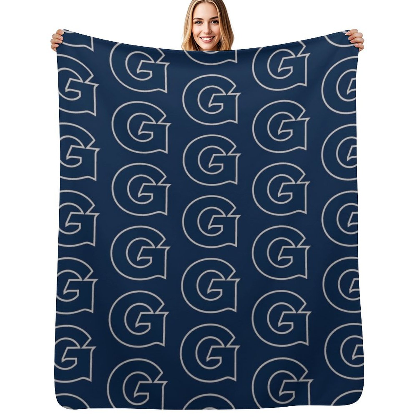 3D Printing Icon - Cobertor Georgetown Icon Throw Blanket, leve