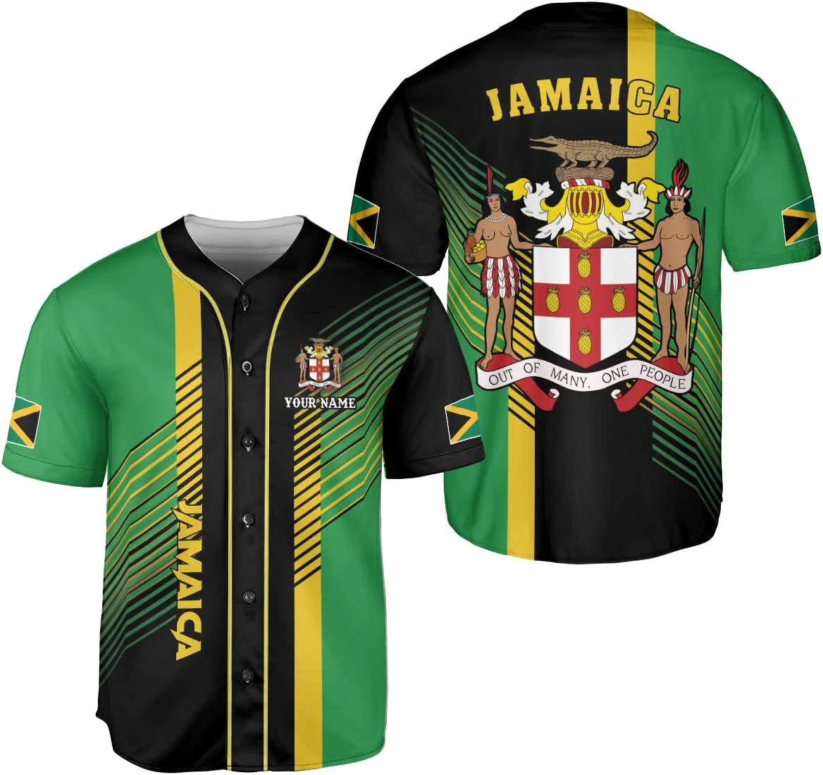 3D Printing Name - Camisa de beisebol masculina com nome