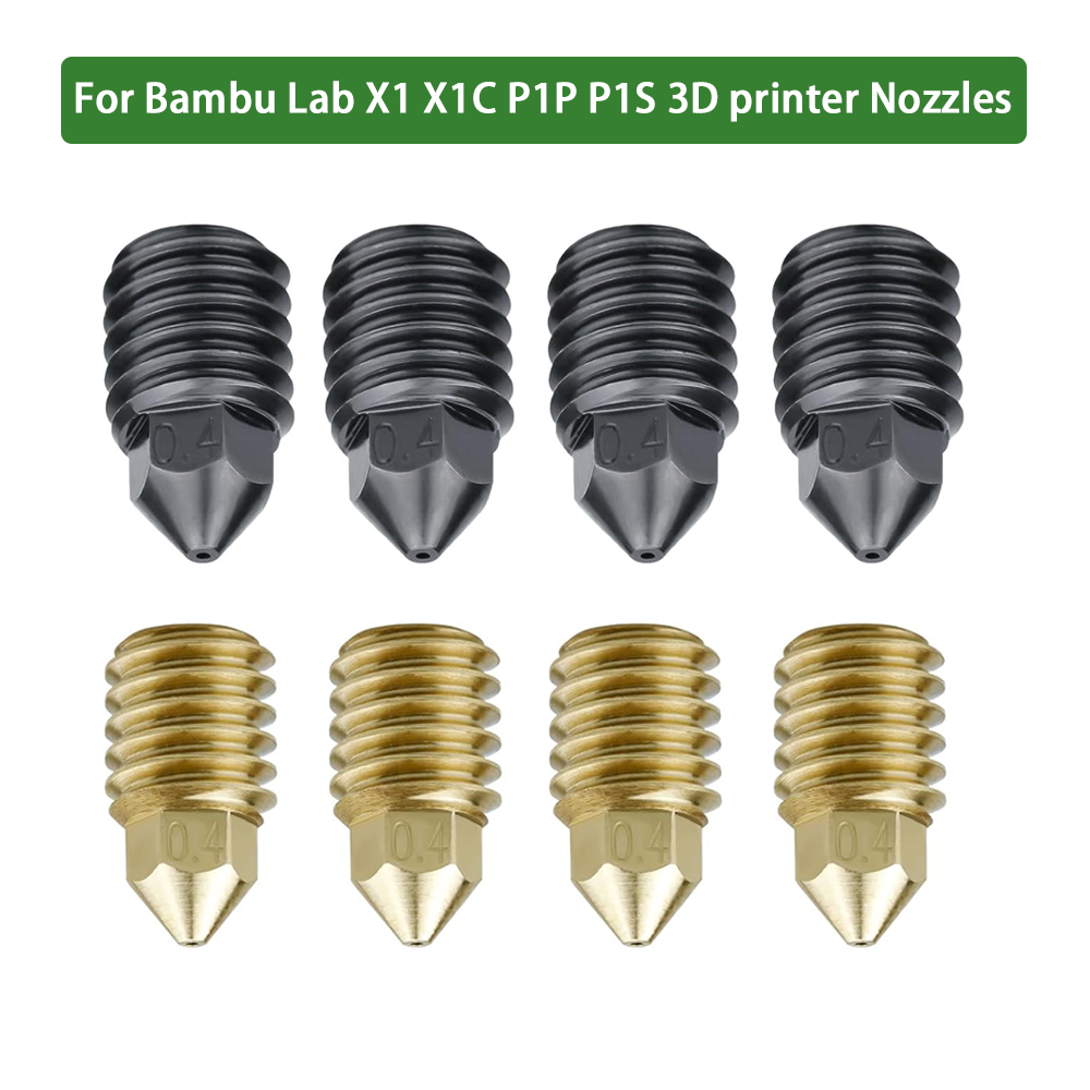 3D Printer Nozzle Brass - Bico de latão de aço endurecido