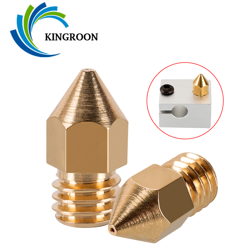 3D Printer Nozzle Brass - Extrusora Copper Nozzle, Threaded Brass Nozzles,