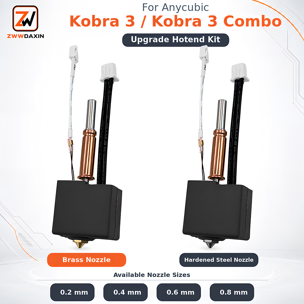 3D Printer Nozzle Brass - Kit de atualização para anycubic kobra
