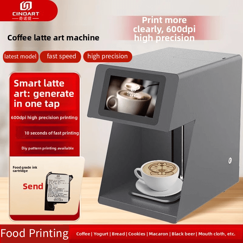 3D Printing In Food - Cinoart 3d latte arte máquina de