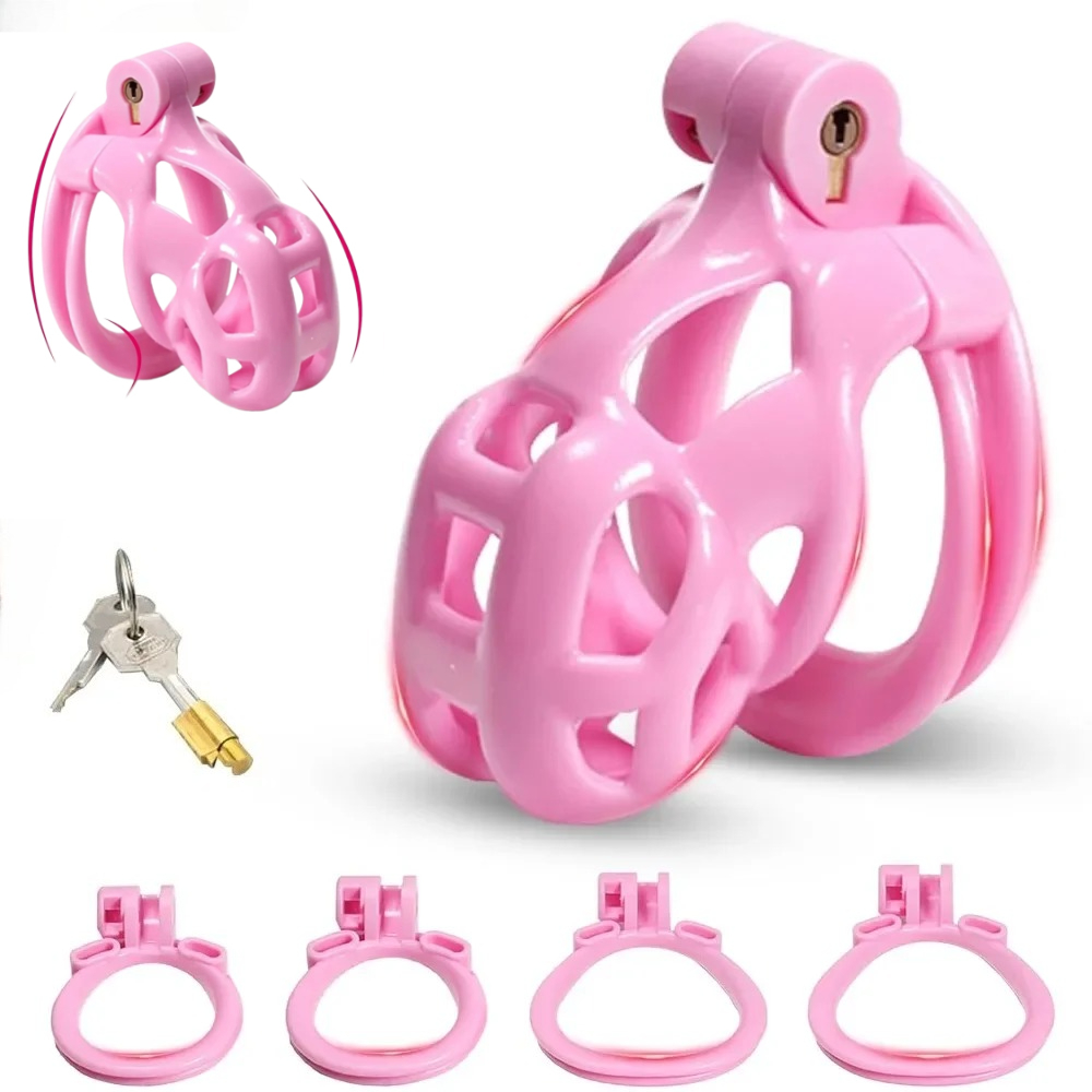 3D Printing Abs - Gaiola de Castidade com Anéis Curvos
