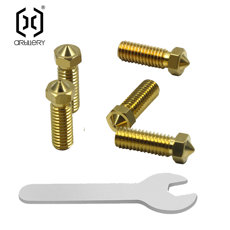 3D Printer Nozzle Brass - Bico de latão e3d 0.2/0.4/0.6/0.8mm, kit