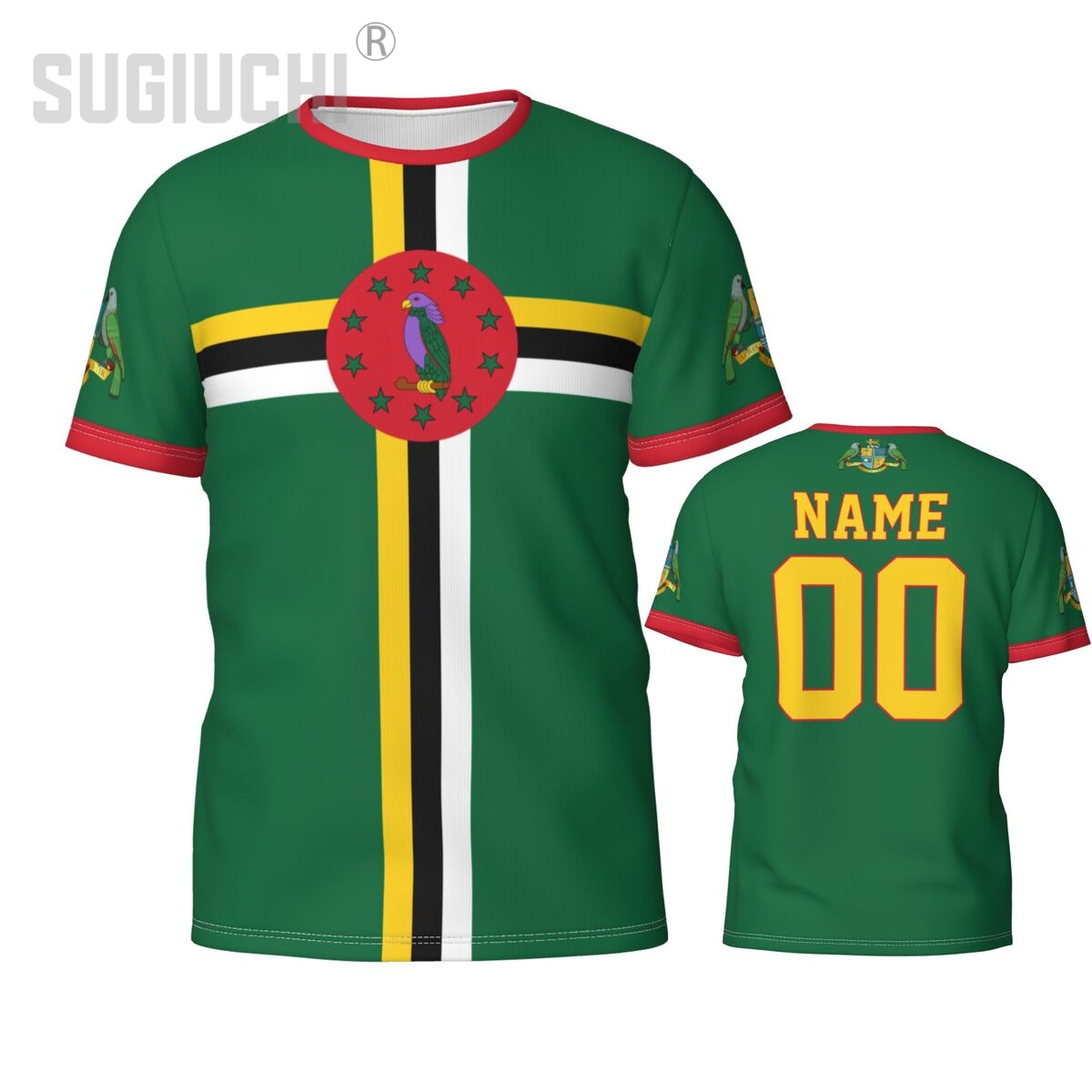 3D Printing Name - Nome personalizado número bandeira dominica emblema
