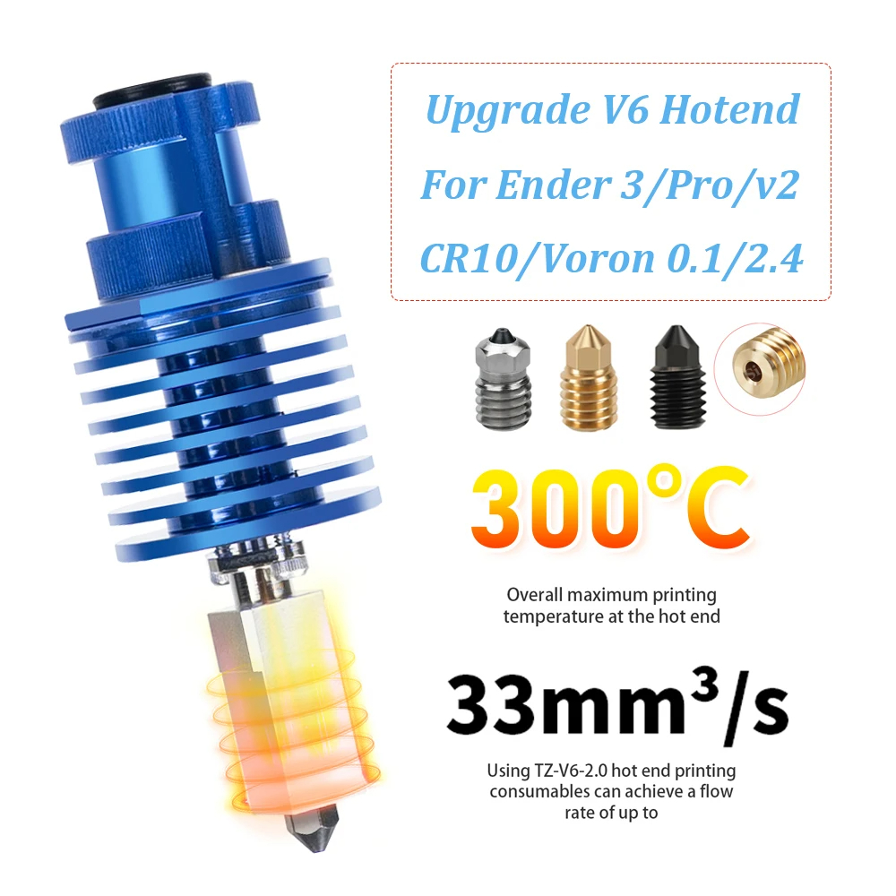 3D Printing Ender - Kit Hotend V6 de Alta Velocidade