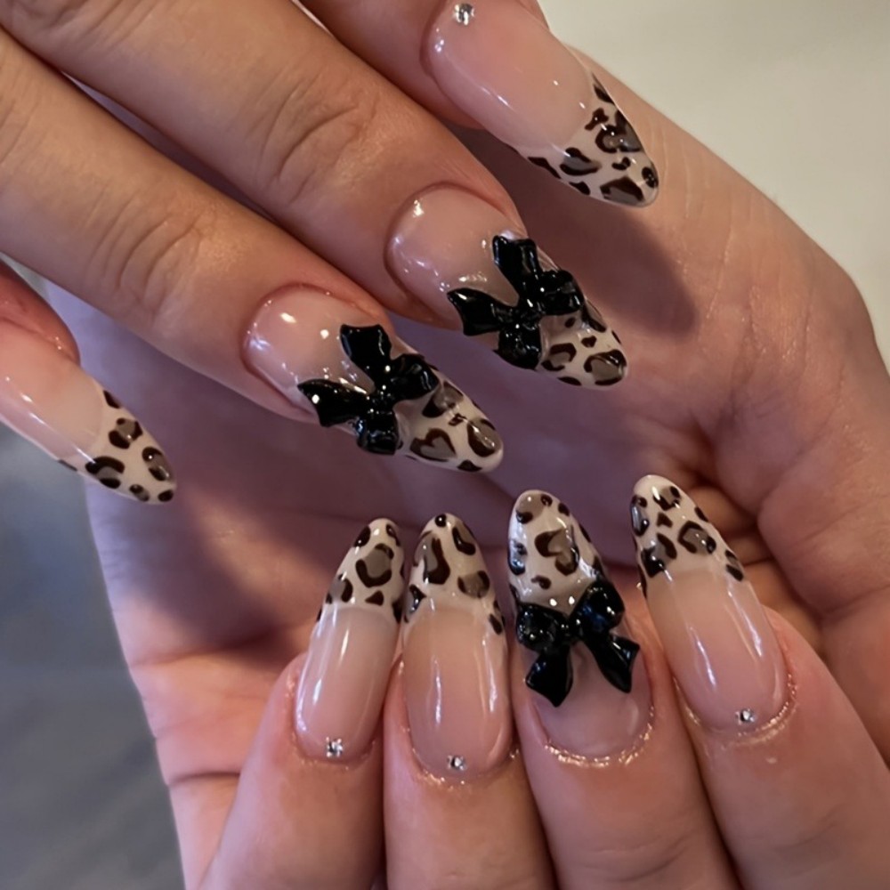 3D Printing Abs - 24 peças de Unhas Postiças Francesas