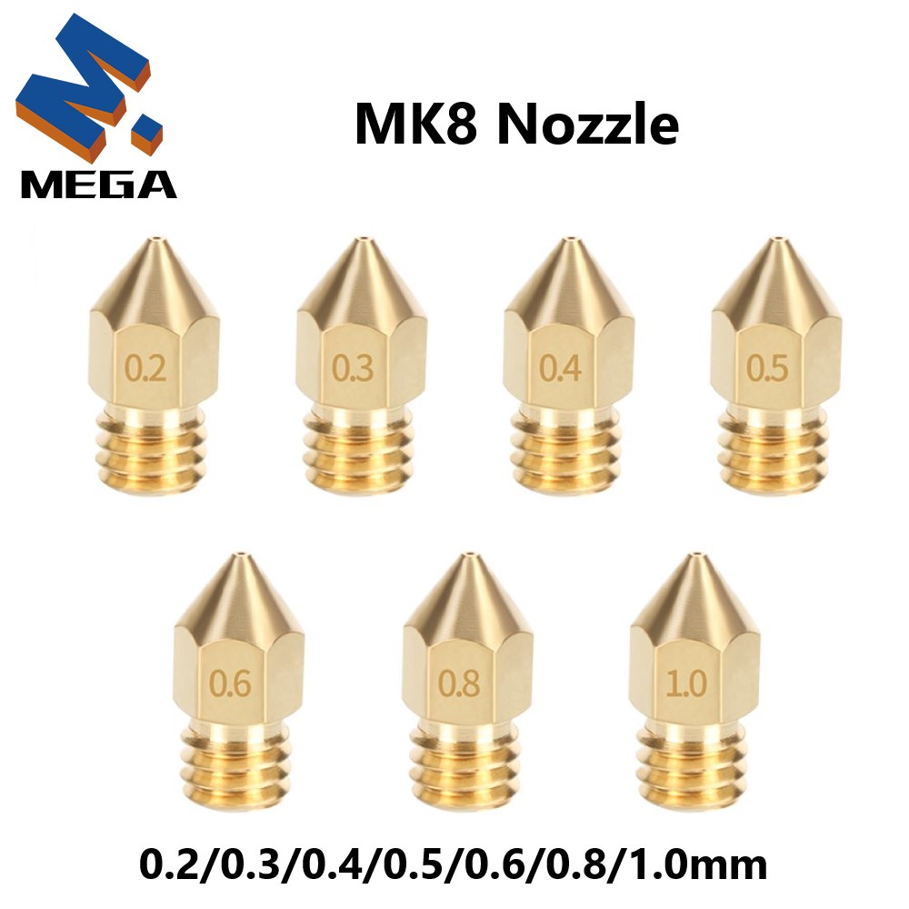 Bico de latão mk8, 0.2/0.3/0.3 - 3D Printing Ender avaliação e preço
