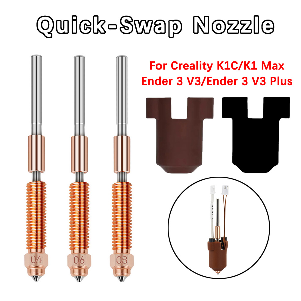 K1 max bocal de troca rápida k - 3D Printer Nozzle Brass avaliação e preço