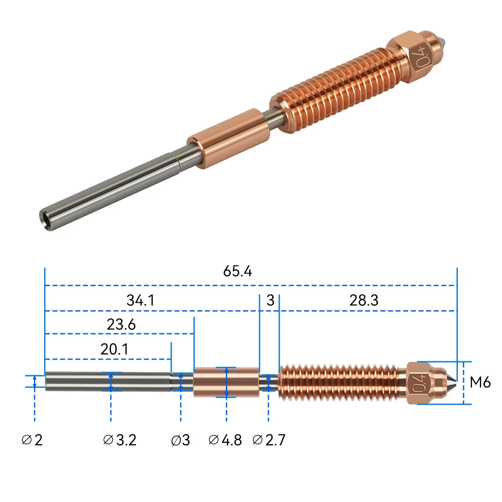 K1 max bocal de troca rápida k - 3D Printer Nozzle Brass avaliação e preço