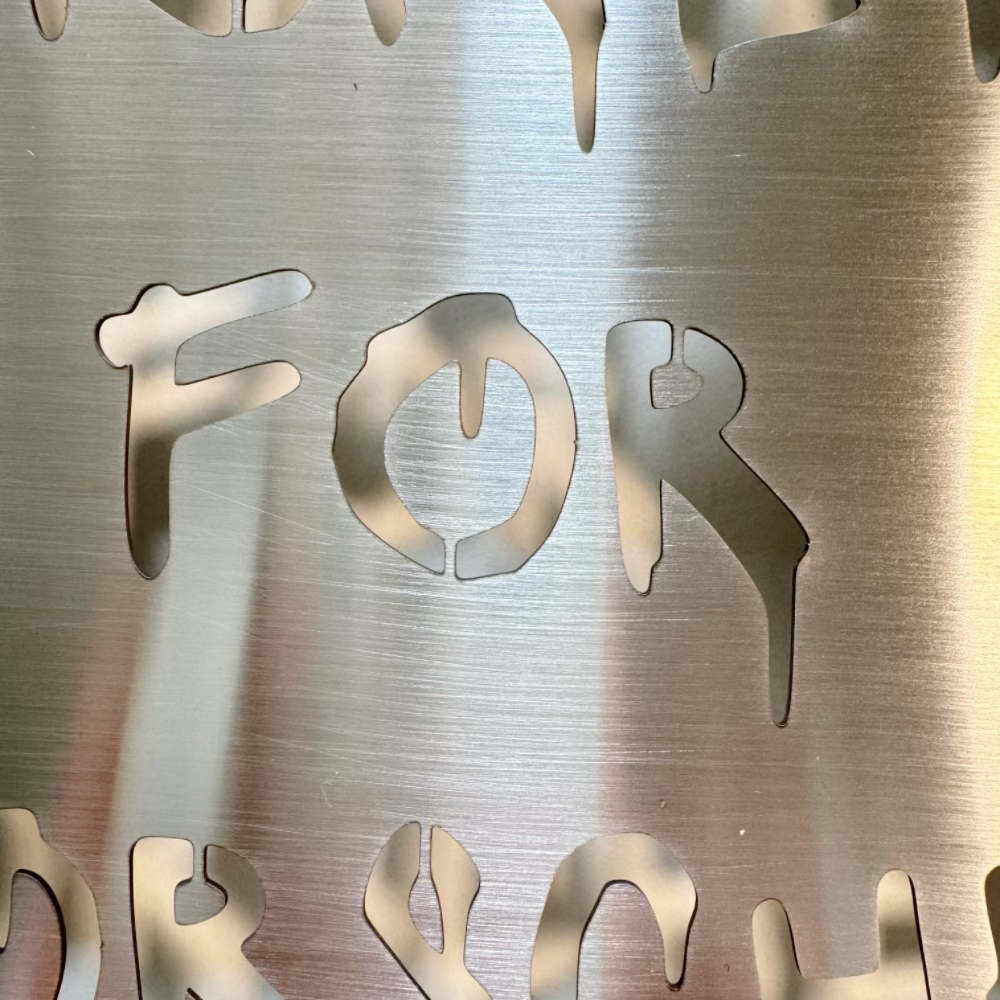 Placar de aço inoxidável moder - 3D Printing Name avaliação e preço
