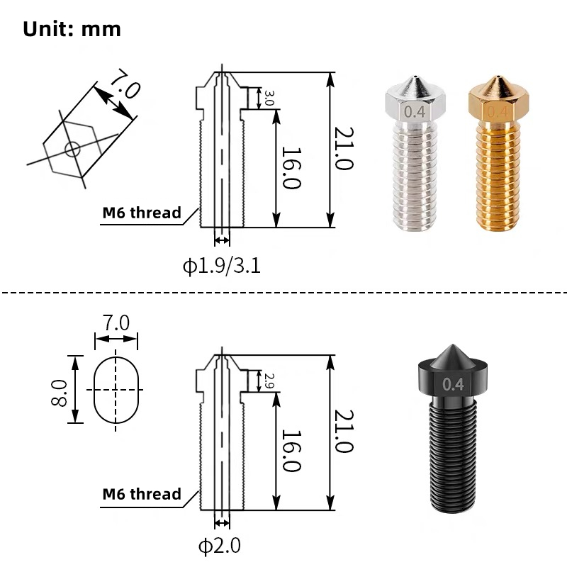 Bocal vulcão para artilharia s - 3D Printer Nozzle Brass avaliação e preço