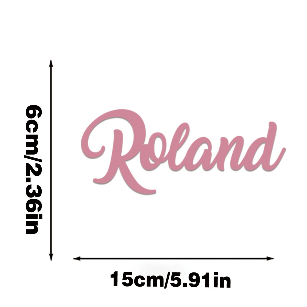 1pc 6x15cm acrílico nome perso - 3D Printing Name avaliação e preço