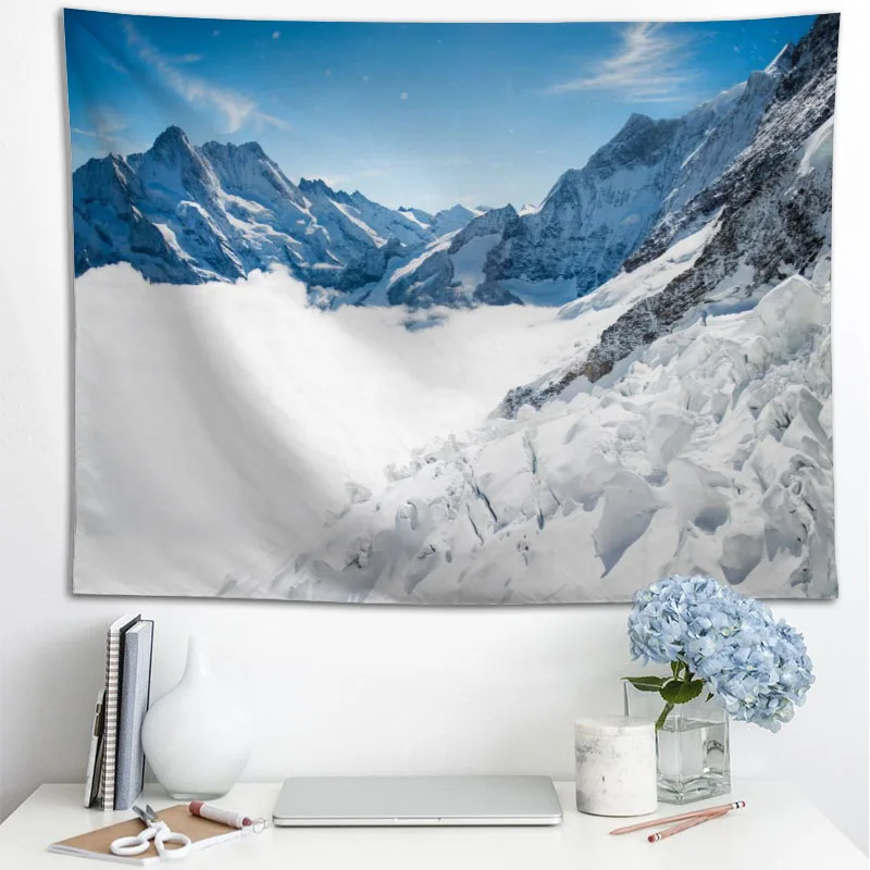 Wall Hanging Snow Landscape Ta - 3D Printing Wall Loops avaliação e preço