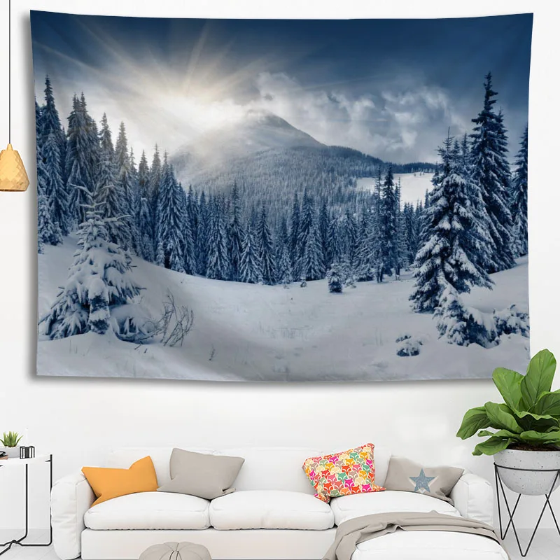 Wall Hanging Snow Landscape Ta - 3D Printing Wall Loops avaliação e preço