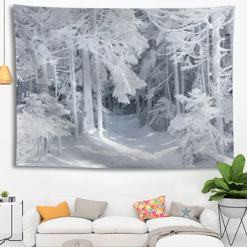 Wall Hanging Snow Landscape Ta - 3D Printing Wall Loops avaliação e preço