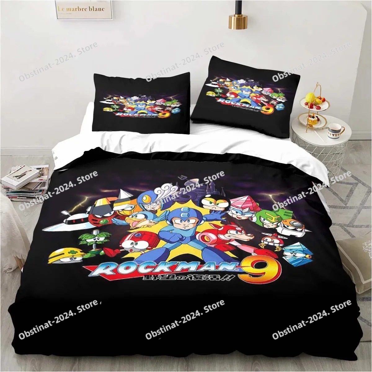 3d mega man x conjunto de cama - 3D Printing Quilting avaliação e preço