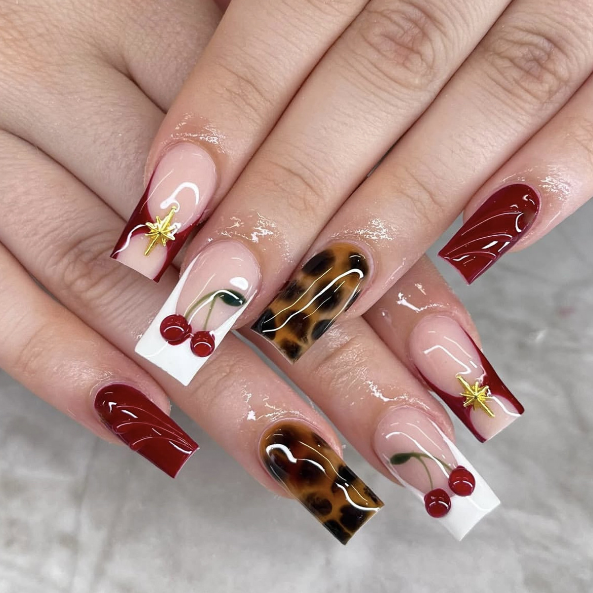 24 peças de Unhas Postiças Qua - 3D Printing Abs avaliação e preço