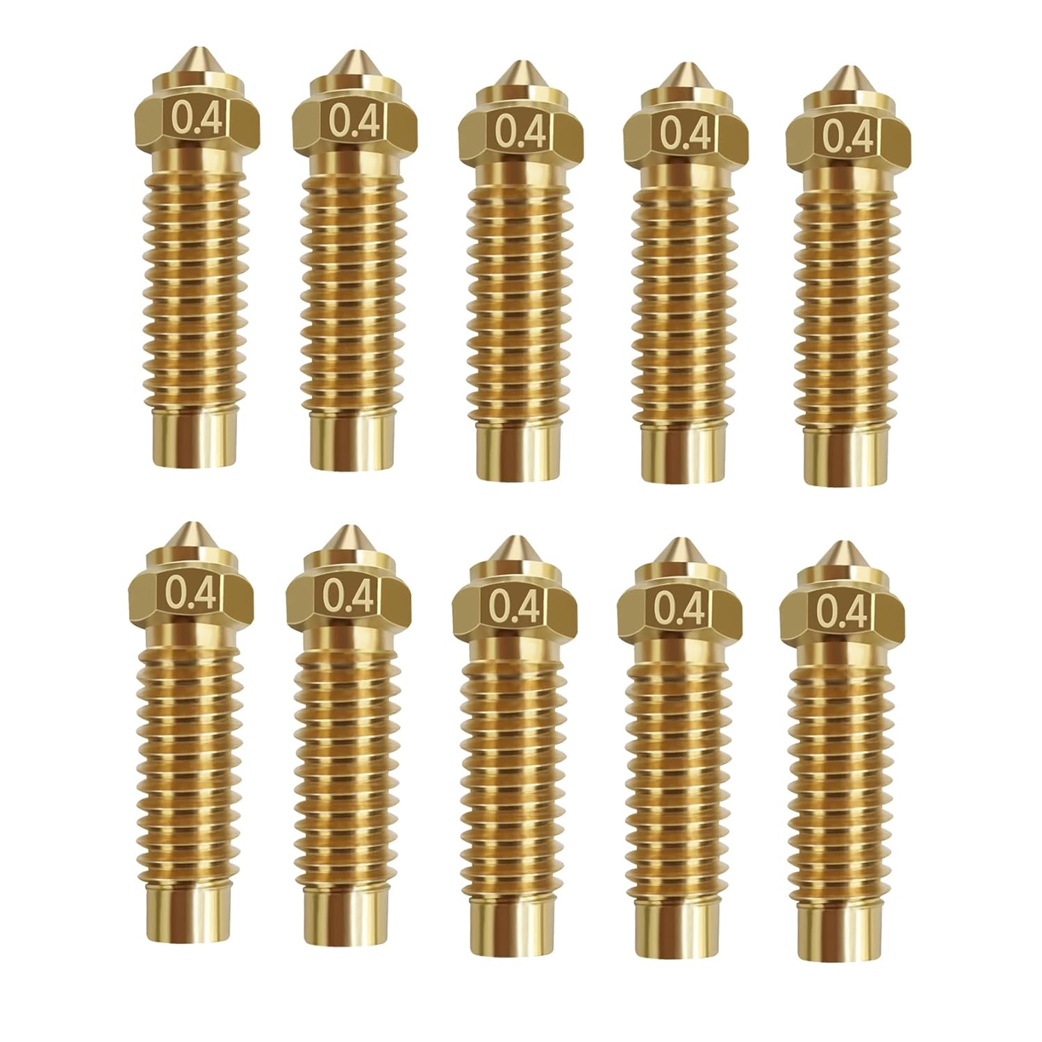 5/10 peças elegoo netuno 4 plu - 3D Printer Nozzle Brass avaliação e preço